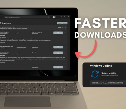 Microsoft Store now downloads apps much faster after the June 2026 update