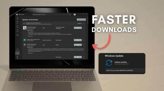 Microsoft Store now downloads apps much faster after the June 2026 update