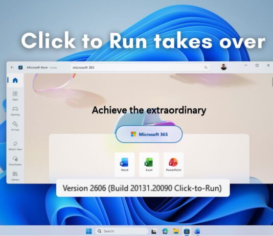 Microsoft is ending support for the Store version of Microsoft 365 apps, urging users to switch to the more capable Click-to-Run installer.