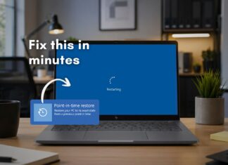 Point-in-time restore helps you fix boot loops quickly in Windows 11
