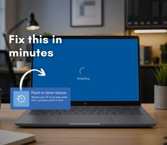 Point-in-time restore helps you fix boot loops quickly in Windows 11