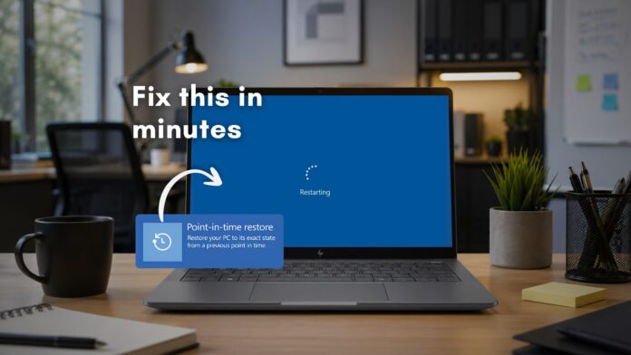 Point-in-time restore helps you fix boot loops quickly in Windows 11