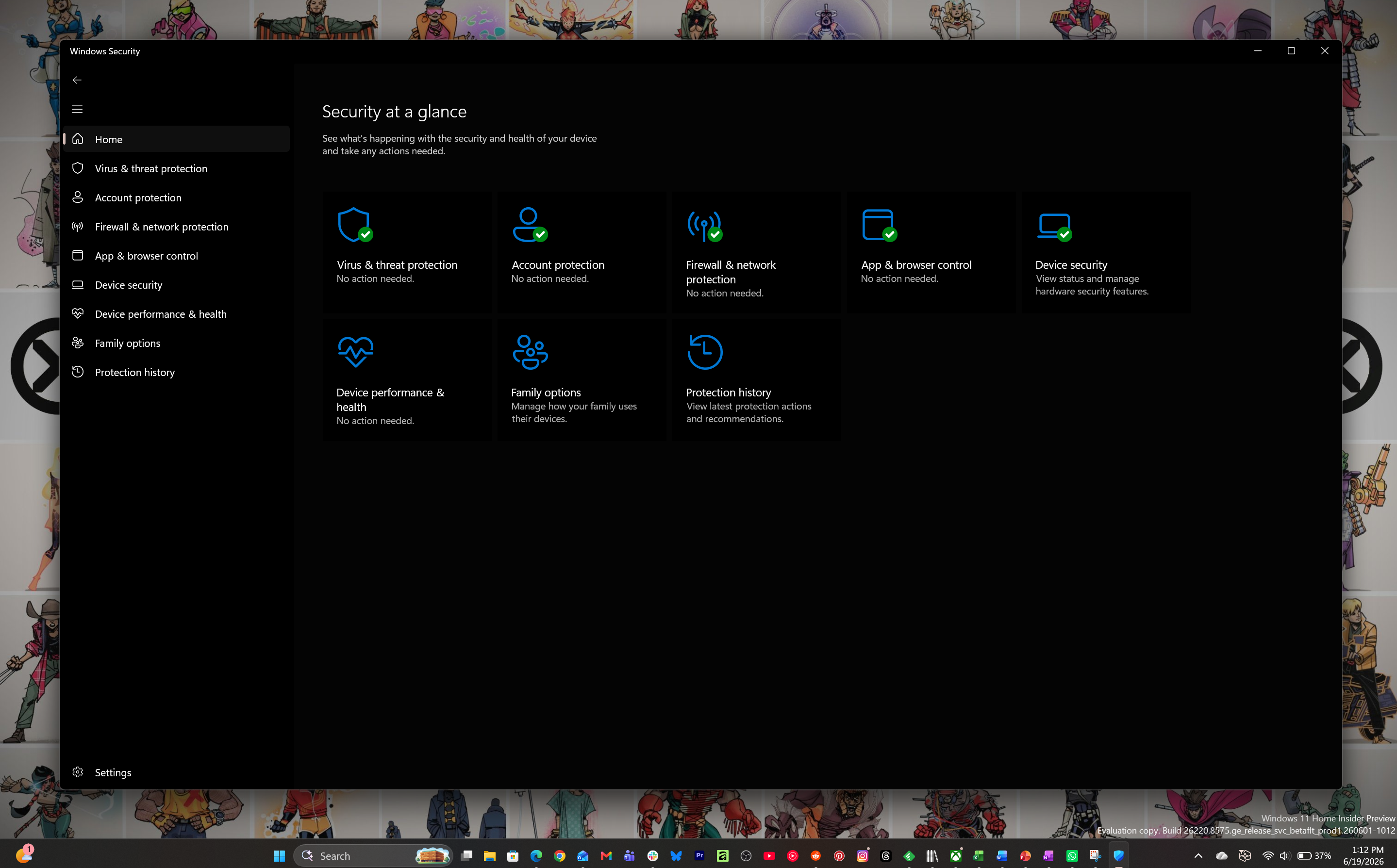 Windows Security app for Windows 11