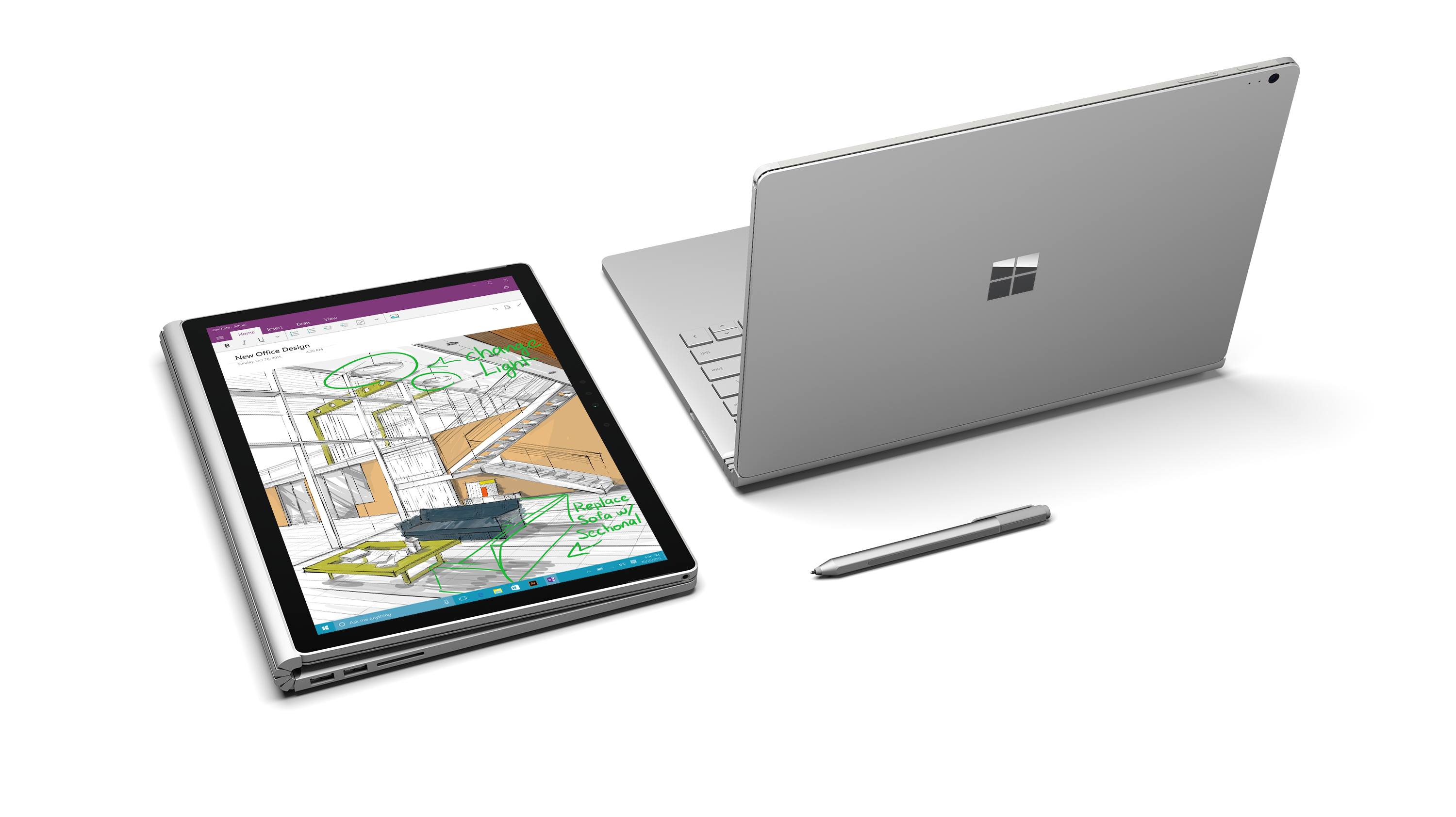 Surface Book folded