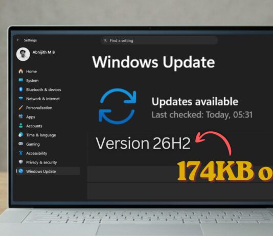 The big Windows 11 version update for 2026 is only 174KB