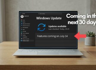 Top 5 features coming to Windows 11 PCs in the next 30 days