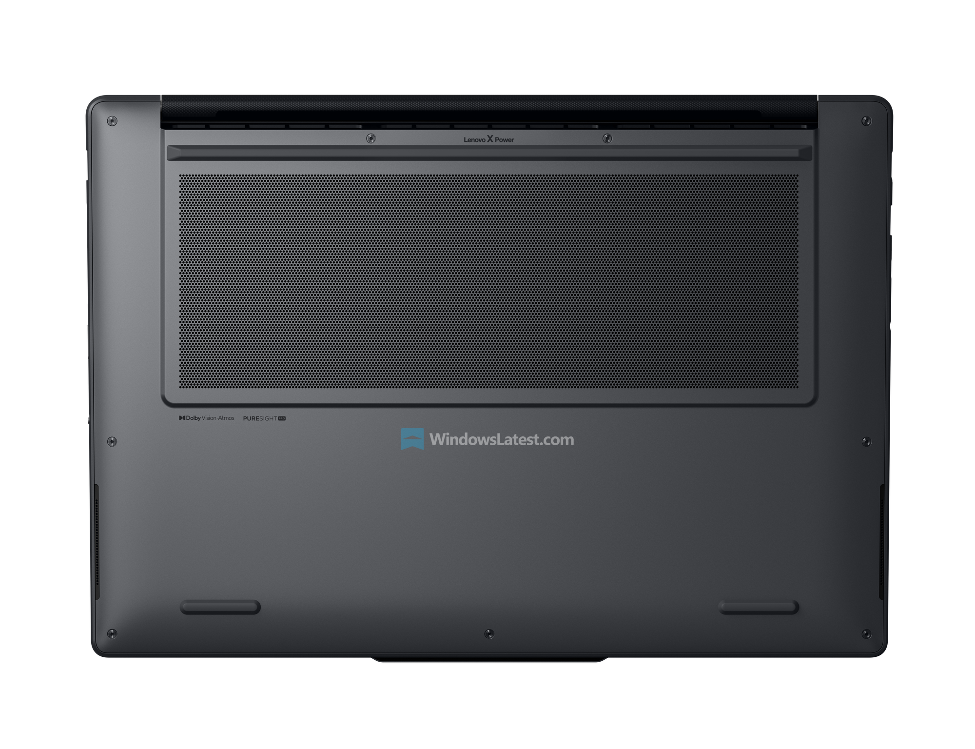 Underside of the Lenovo Yoga Pro 9n