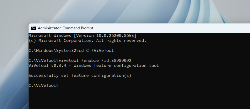 ViVeTool ID to enable Low Latency Profile