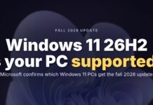 Microsoft confirms Windows 11 26H2 for fall 2026 release, reveals supported PCs and other details Windows 11 26H2 supported PCs