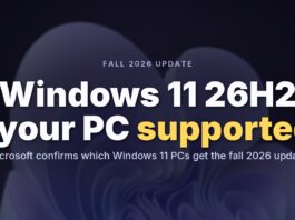 Windows 11 26H2 supported PCs Windows 11 26H2 supported PCs