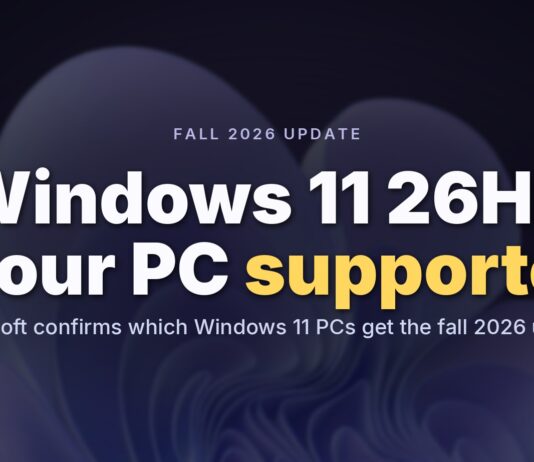 Microsoft confirms Windows 11 26H2 for fall 2026 release, reveals supported PCs and other details Windows 11 26H2 supported PCs