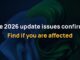Microsoft confirms issues in Windows 11 KB5094126 June 2026 update