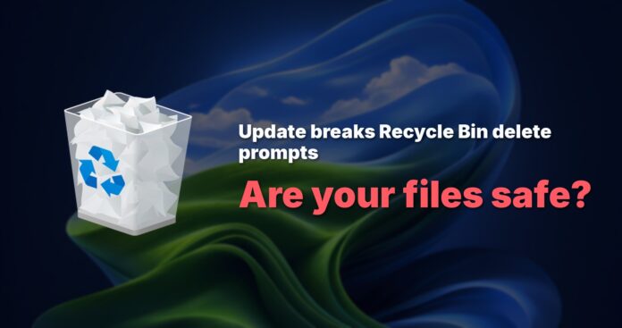 Windows 11 Recycle Bin bug in June update