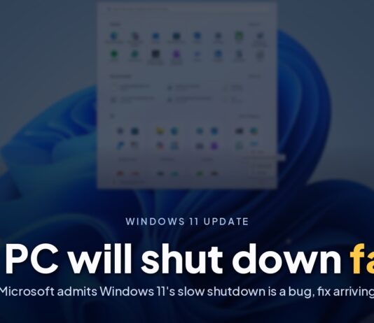 Windows 11 faster shutdown