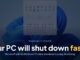Windows 11 faster shutdown