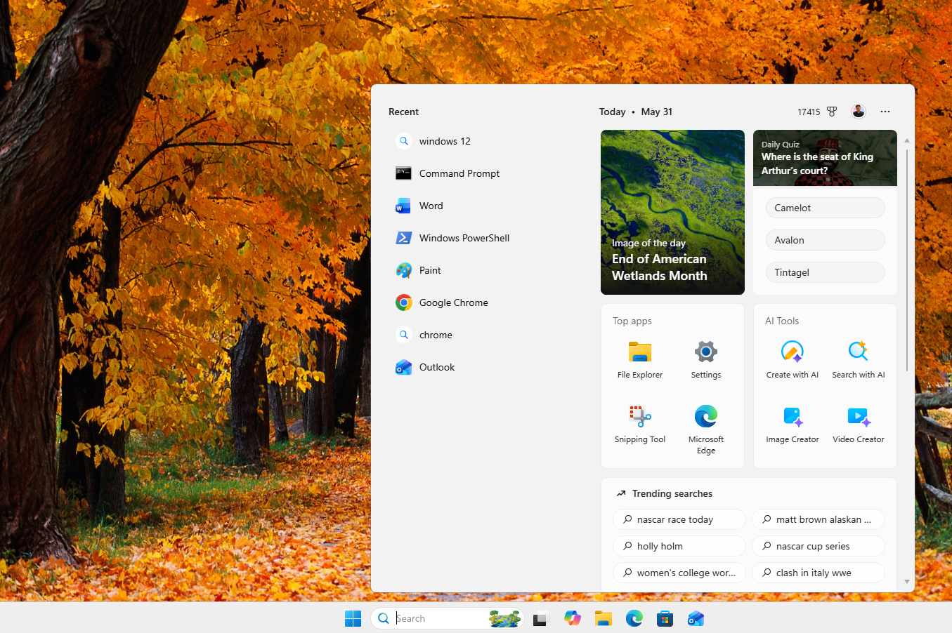Windows Search recommendations are on by default