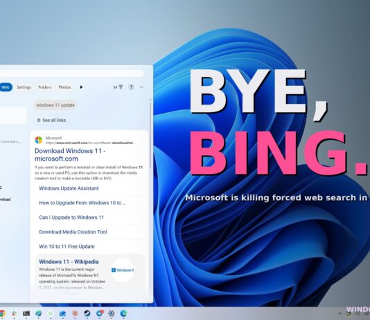 Microsoft is letting you kill Bing in Windows 11 Search, after years of forcing it on every PC
