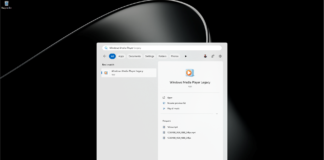Windows Search without web example