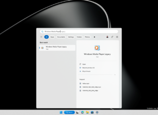 Windows Search without web example