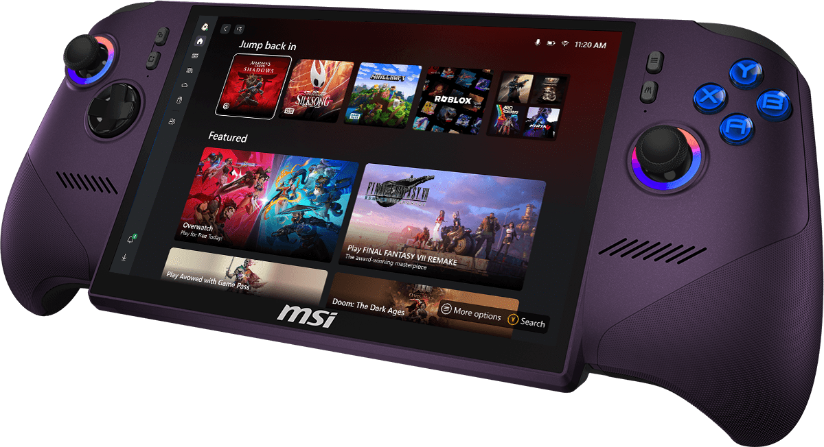 Xbox mode in MSI Claw 8 EX AI+