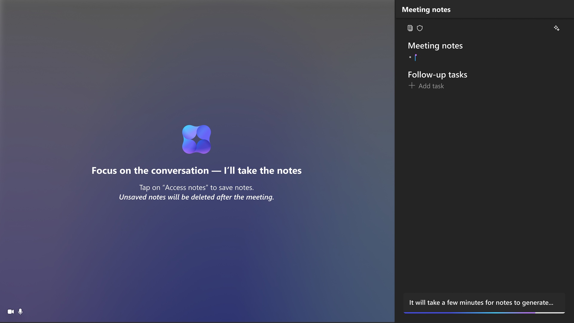 AI notes in Microsoft Teams Rooms