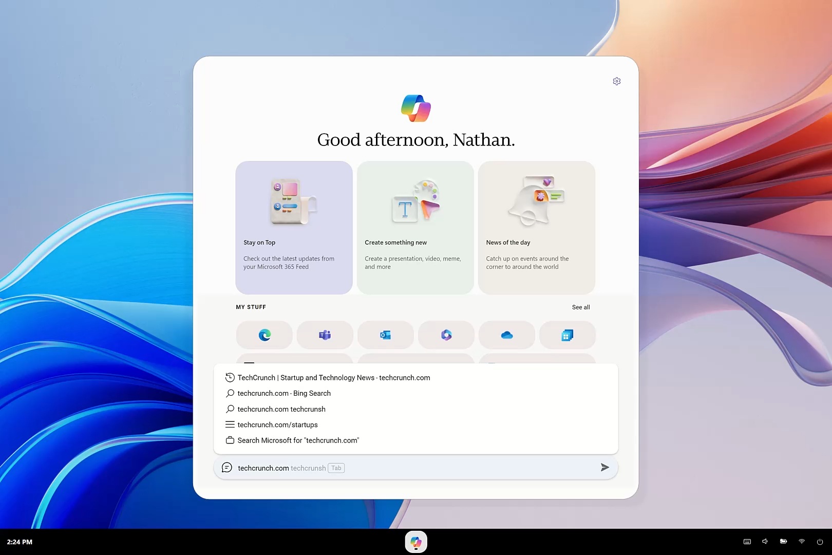 Copilot OS opening apps