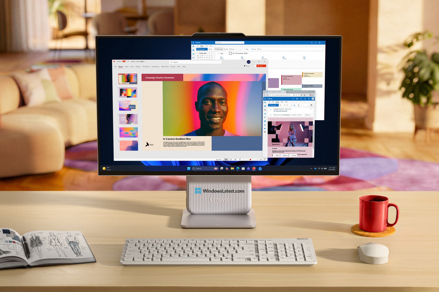 Lenovo IdeaCentre All-in-One Desktop is best for Home and Office Multitasking work
