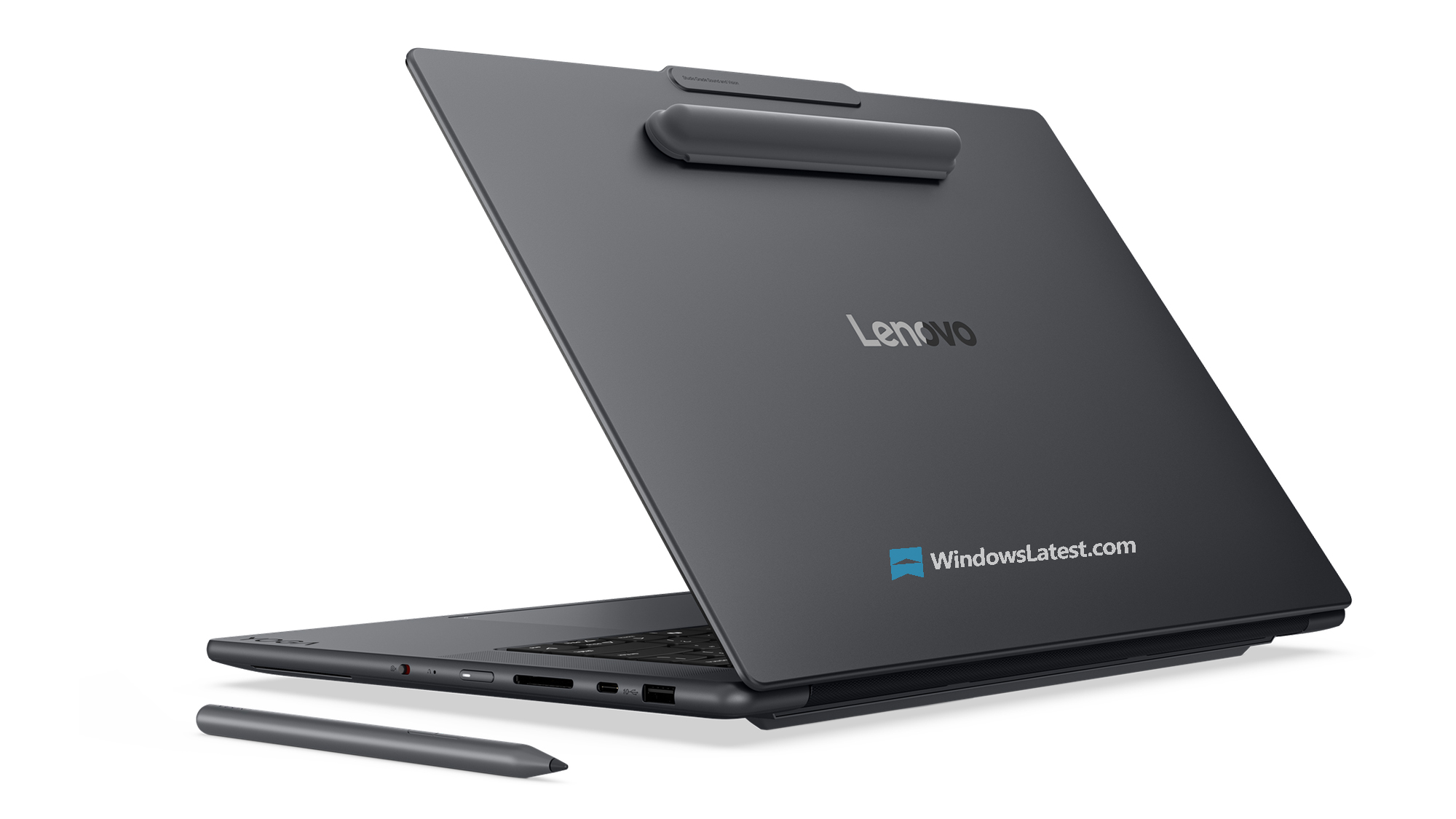 Lenovo Yoga Pro 9n rear view with Pen mount
