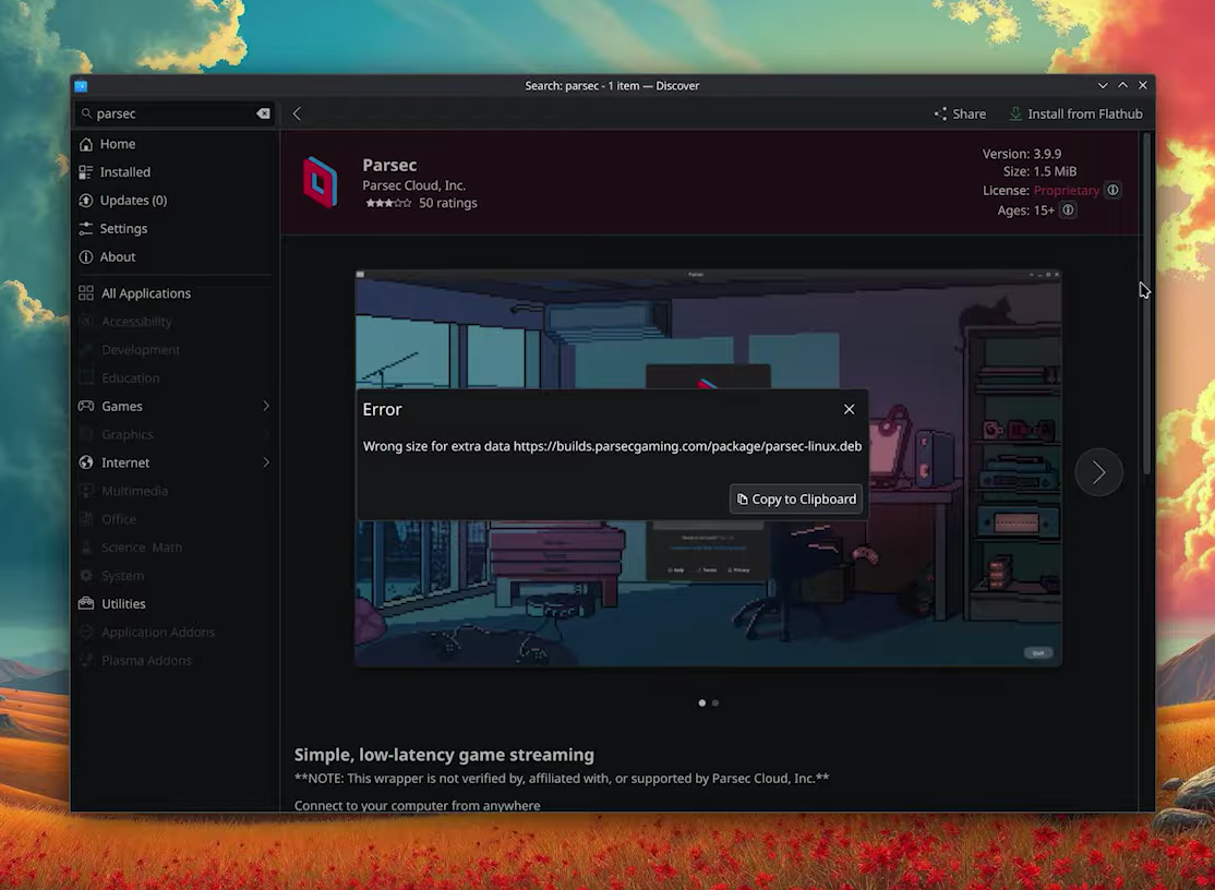Parsec in Linux