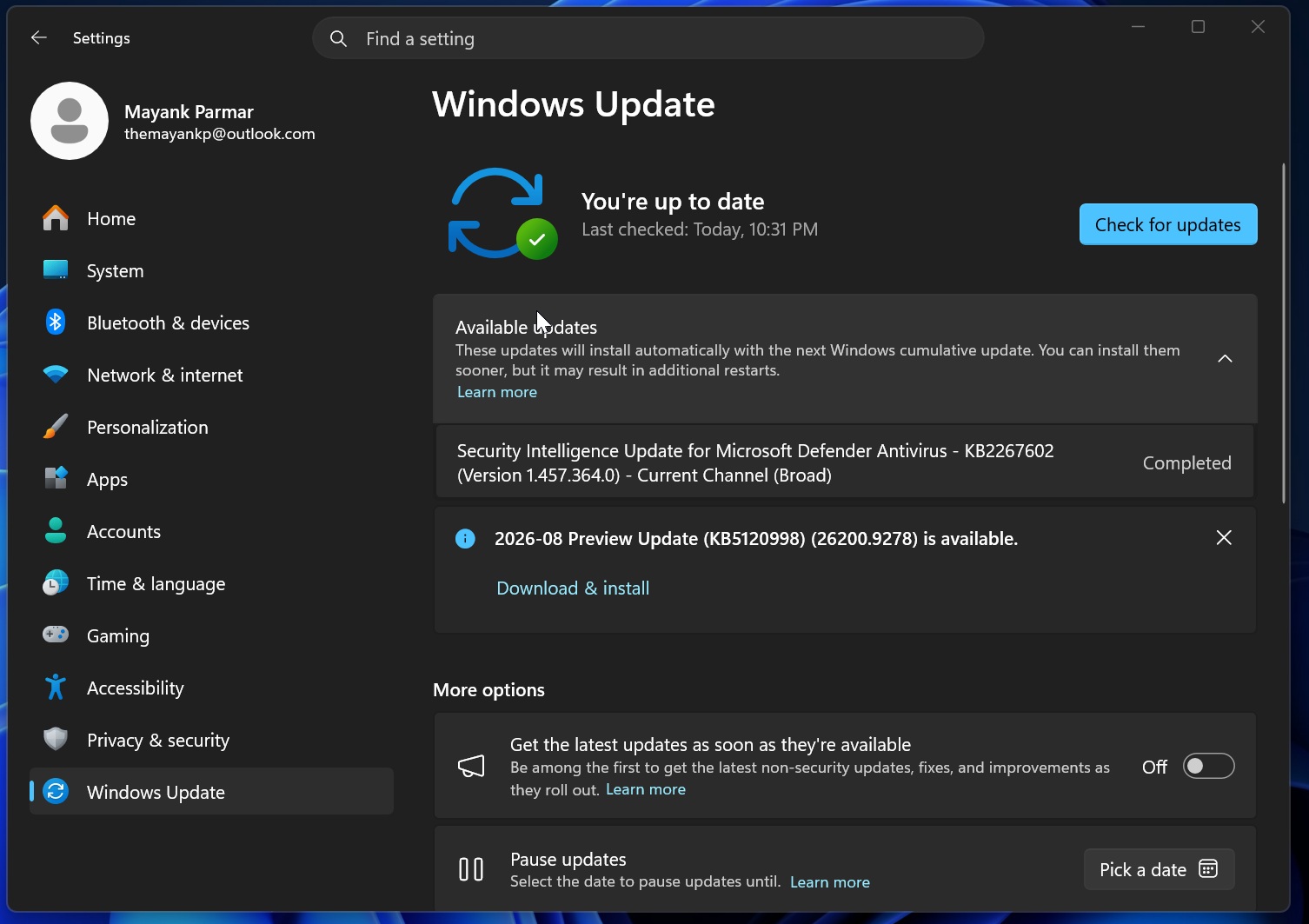 2026-08 Preview Update (KB5120998) (26200.8973) update