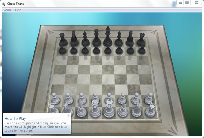 Chess Titans in Windows 7