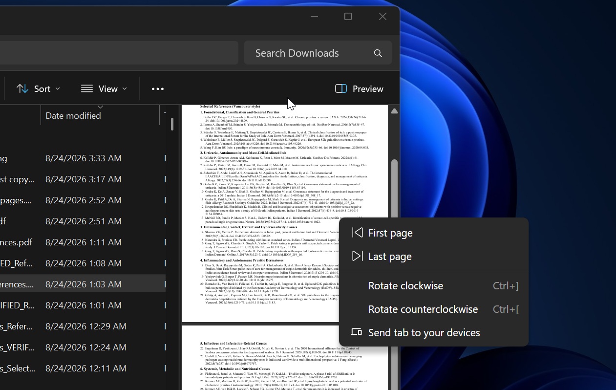 File Explorer Preview Pane works for files created locally