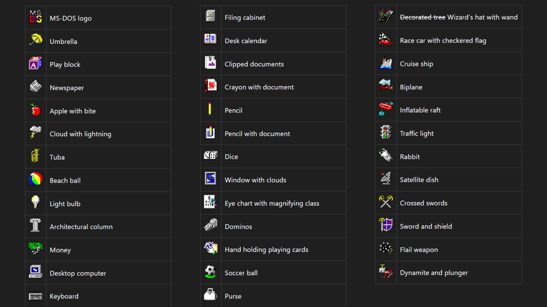 Icons in pifmgr.dll added to Windows 95