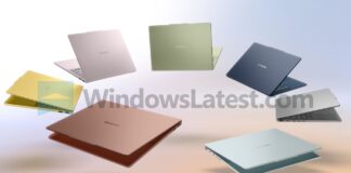 Leaked marketing images show the Lenovo IdeaPad Vibe budget laptop in seven distinct color finishes.