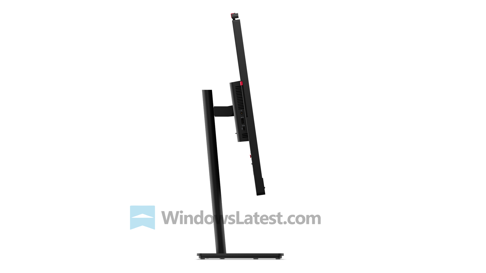 Lenovo ThinkVision t32ud 4v monitor side view
