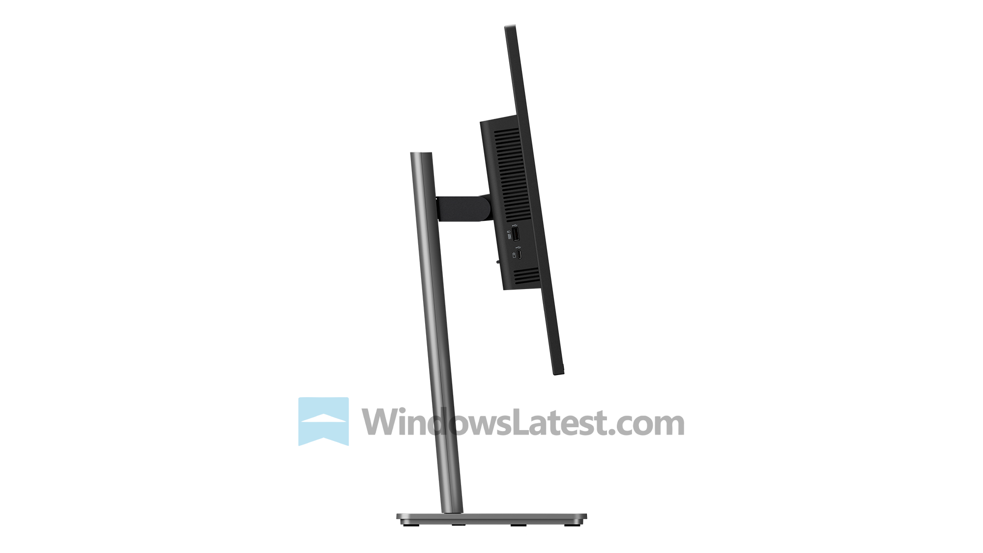 Lenovo ThinkvVsion p27ul side view
