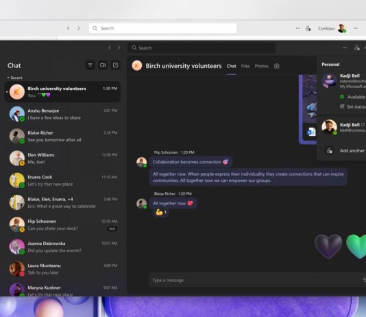 Microsoft Teams meeting update