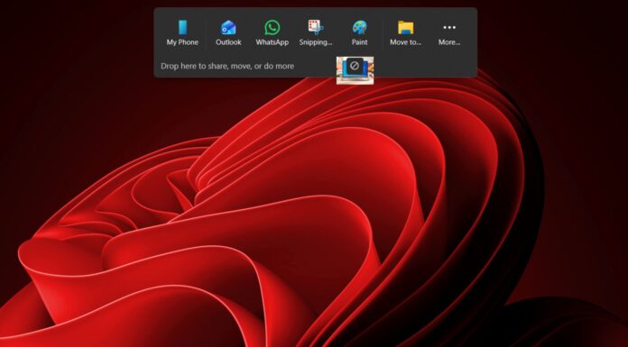 Microsoft removed the Windows 11 Drop Tray after feedback from users