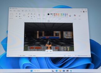 I played DOOM inside MS Paint on Windows 11 by hijacking the clipboard, and it’s shockingly good