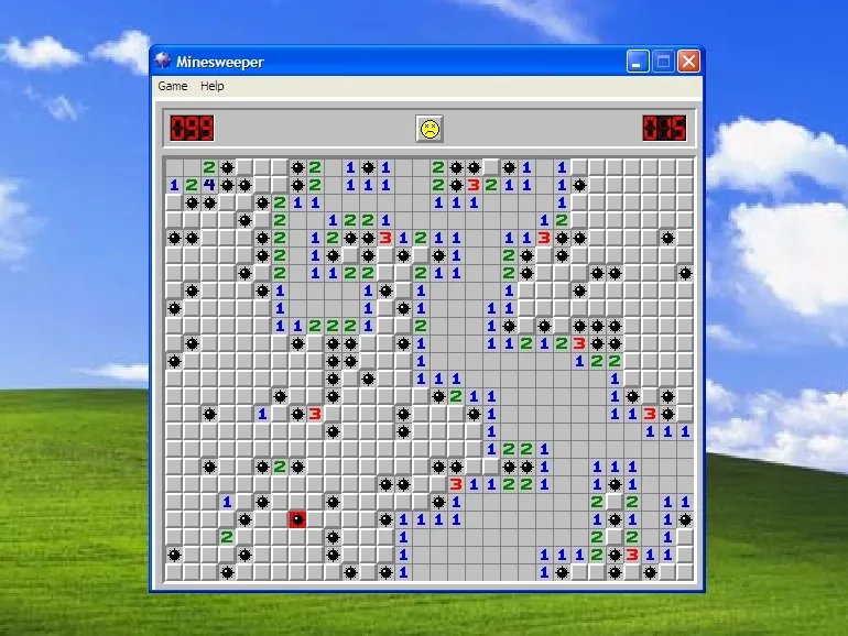 Minesweeper in Windows XP