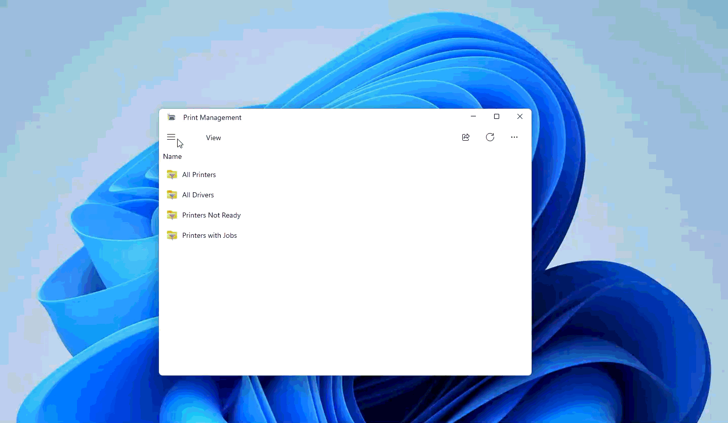New Print Management WinUI app