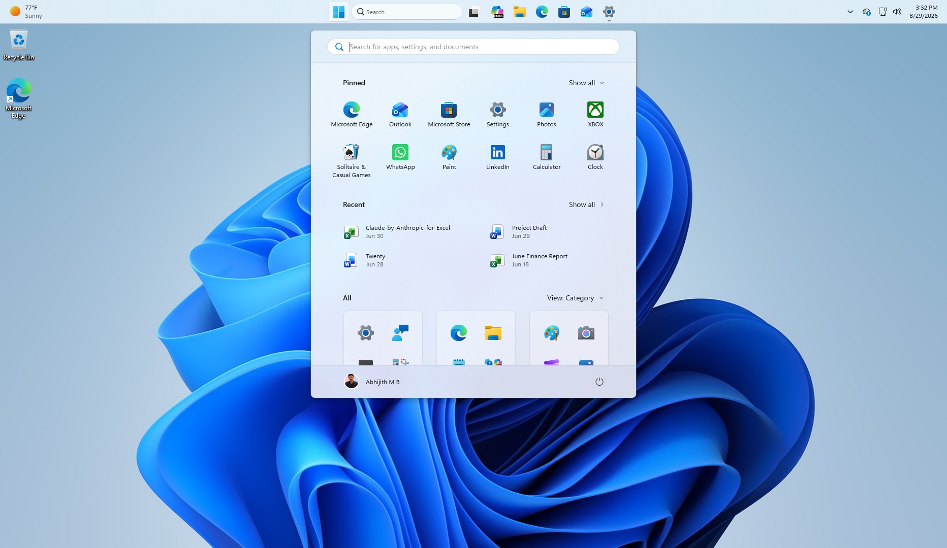 Smaller Start menu in Windows 11