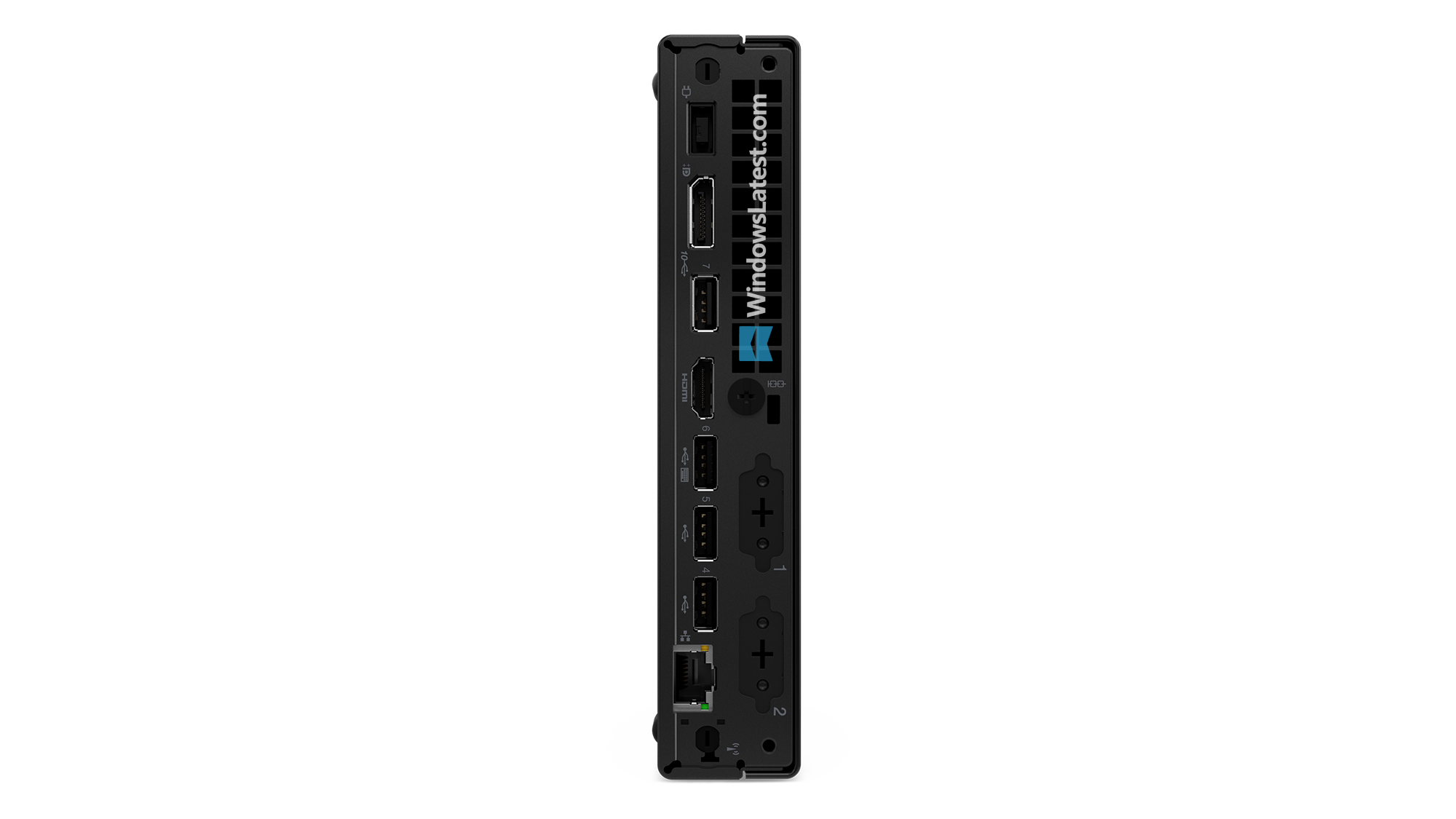 ThinkCentre M75q desktop rear view
