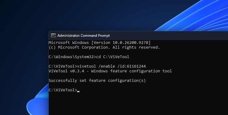 ViVeTool ID to enable all features in August 2026 optional update
