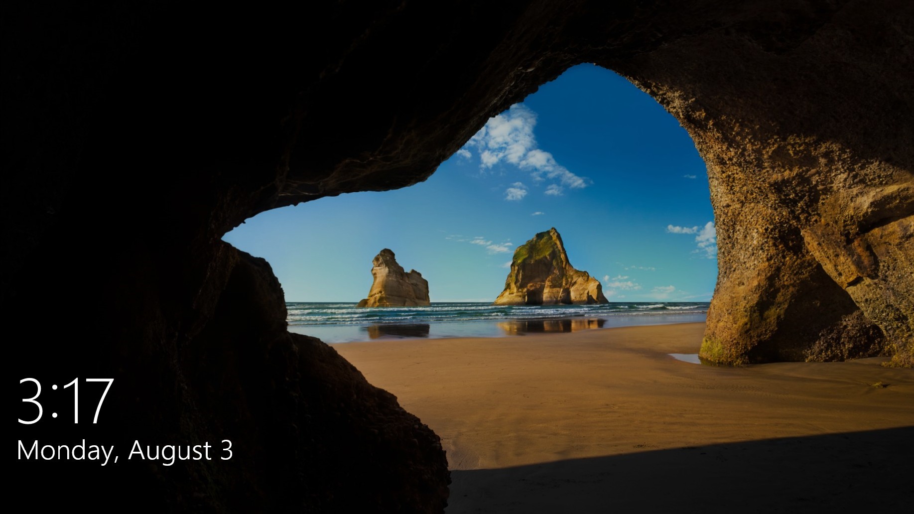 Windows 10 default Lockscreen