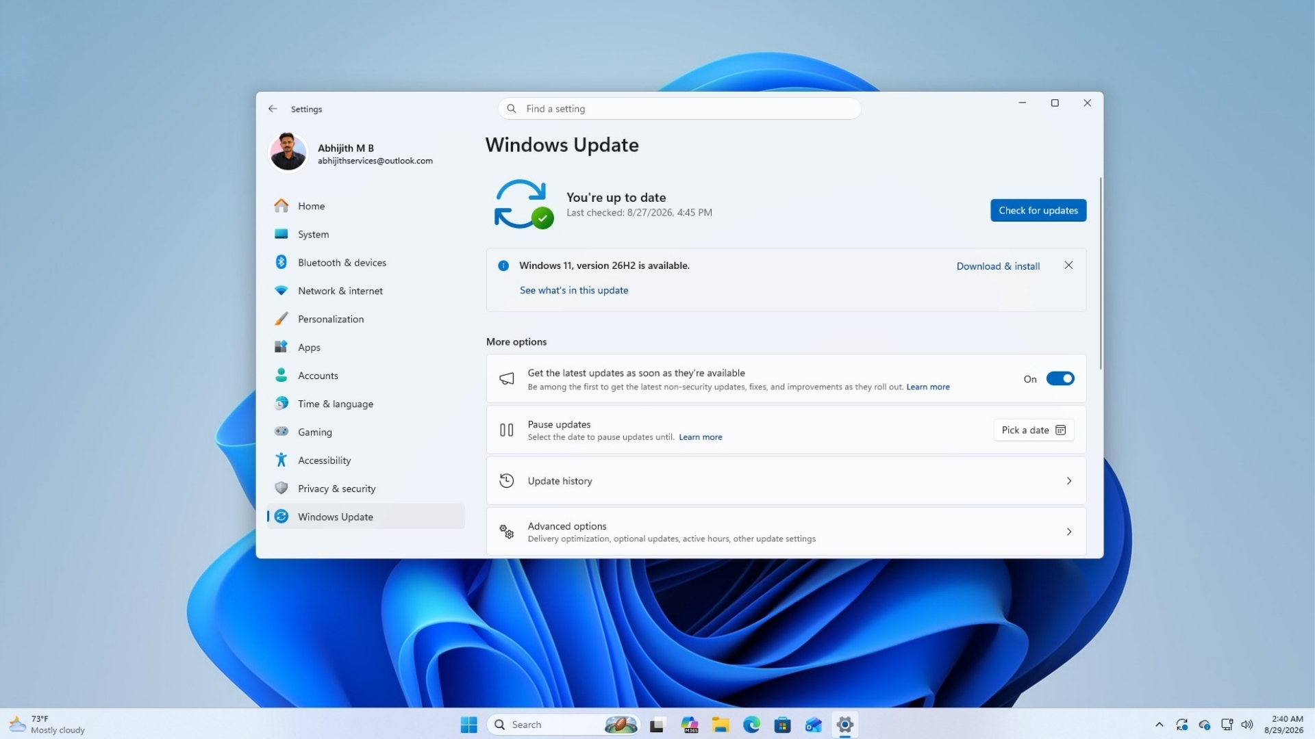 Windows 11, version 26H2 is available to download
