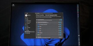 Windows 11's Text and image generation privacy page showing apps with AI permissions is misleading users