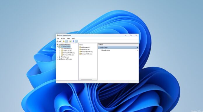 Windows 11's new WinUI 3-based Print Management app replacing the legacy MMC printer admin tool