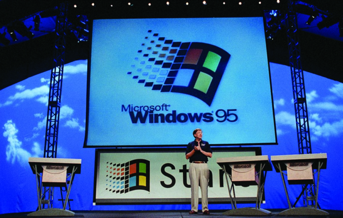 Windows 95 launch Windows 95 launch