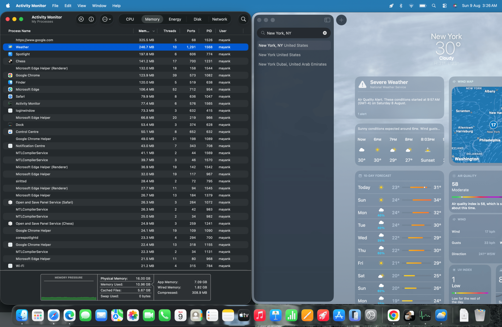 แอป Weather บน Windows 11 กิน RAM มากกว่า macOS ถึง 5 เท่า 2 windows-11-weather-apps-on-memory-usage